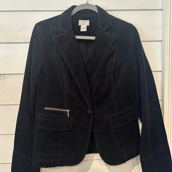 LOFT Jackets & Blazers - LOFT Black Blazer corduroy Classic Suit Jacket